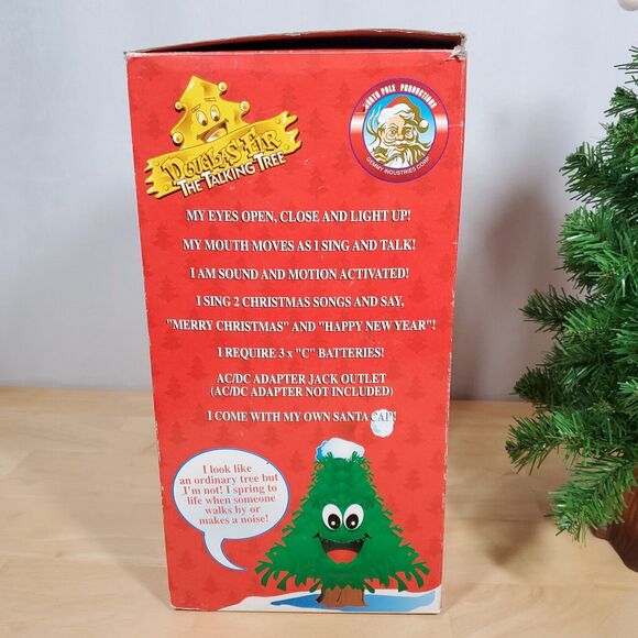 Gemmy DOUGLAS FIR TALKING TREE Animated Singing Christmas Tree Battery Powered - Picture 9 of 10